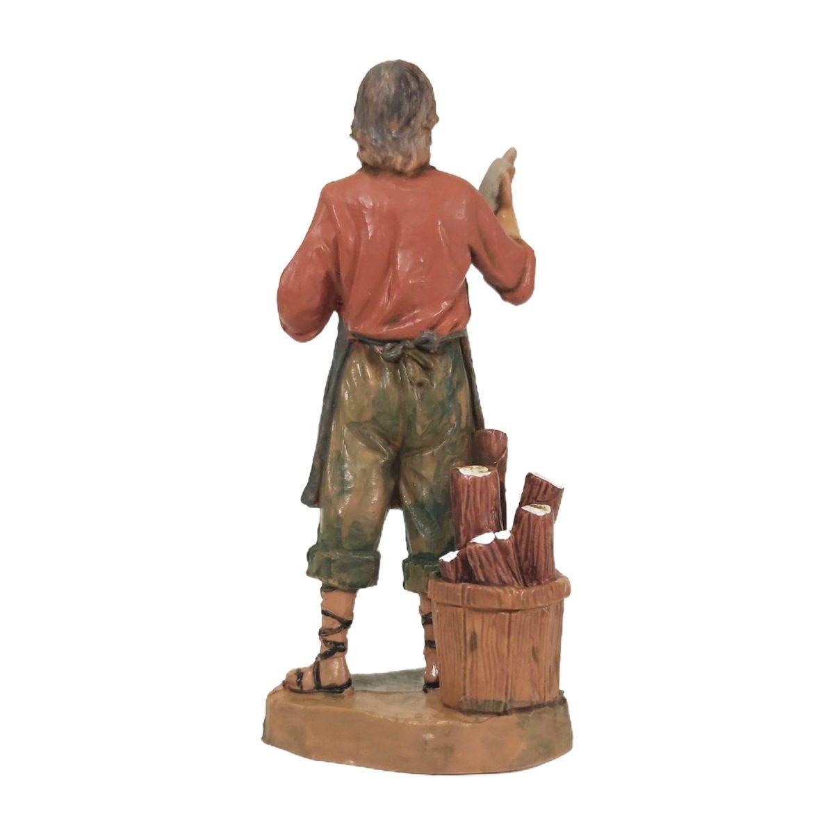 Statua presepe 12 cm scultore del legno