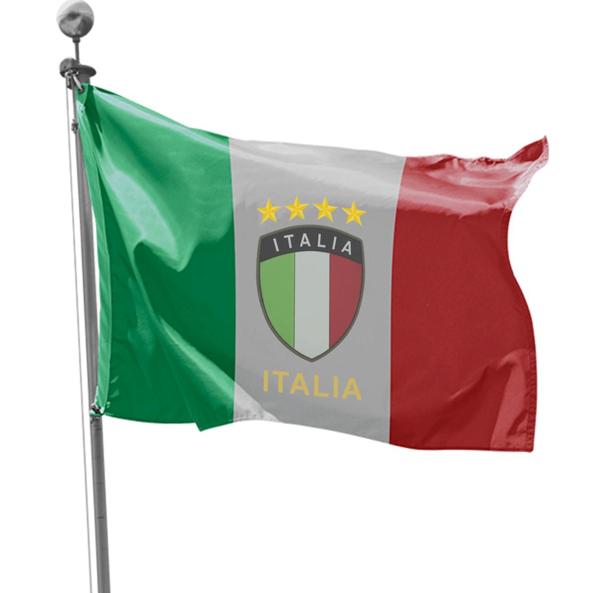 Bandiera italia asta