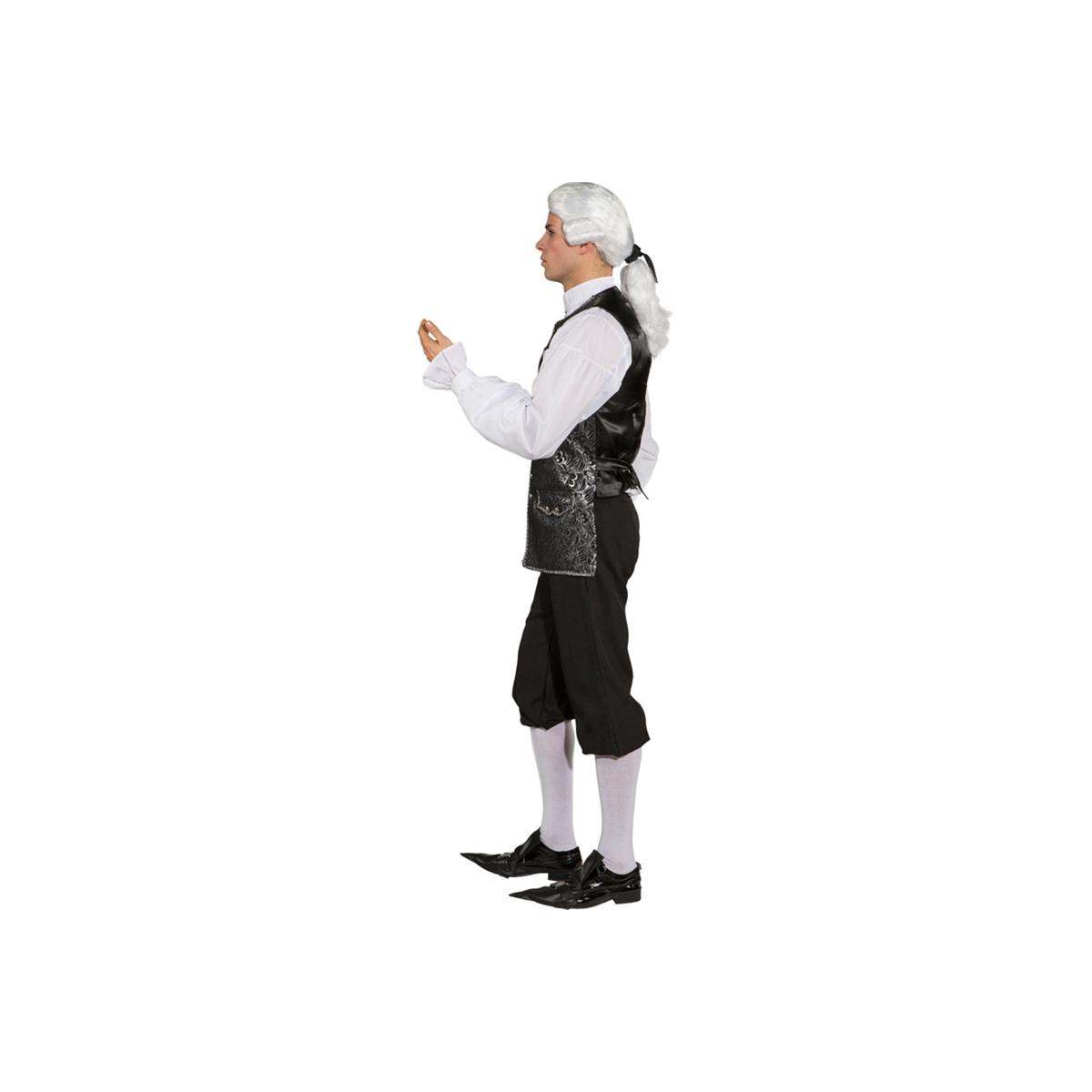 Costume Gilet Conte Nero Argento |Orlob