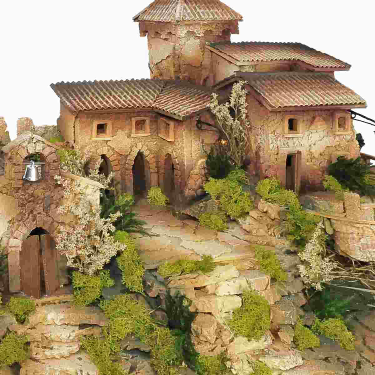 Paesaggio con Capanna Chiesa Terrazzo cm.70x45x52 | De Sisinno