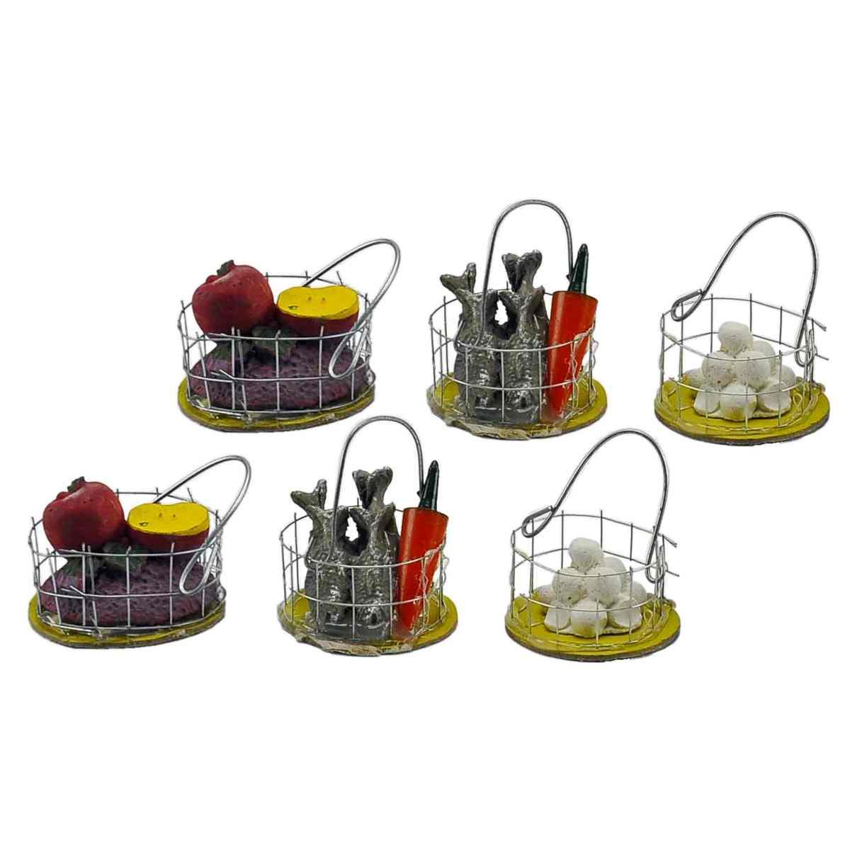 Cesta Alimenti Metallo mm.Ø30xH2,5 Set. pz.6 | M2 Store