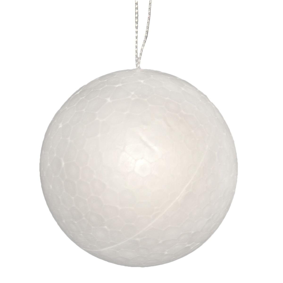 Pallina Natale Polistirolo cm.Ø7 Bianco Set pz.3 |M2 Store
