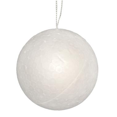 Pallina Natale Polistirolo cm.Ø7 Bianco Set pz.3 |M2 Store