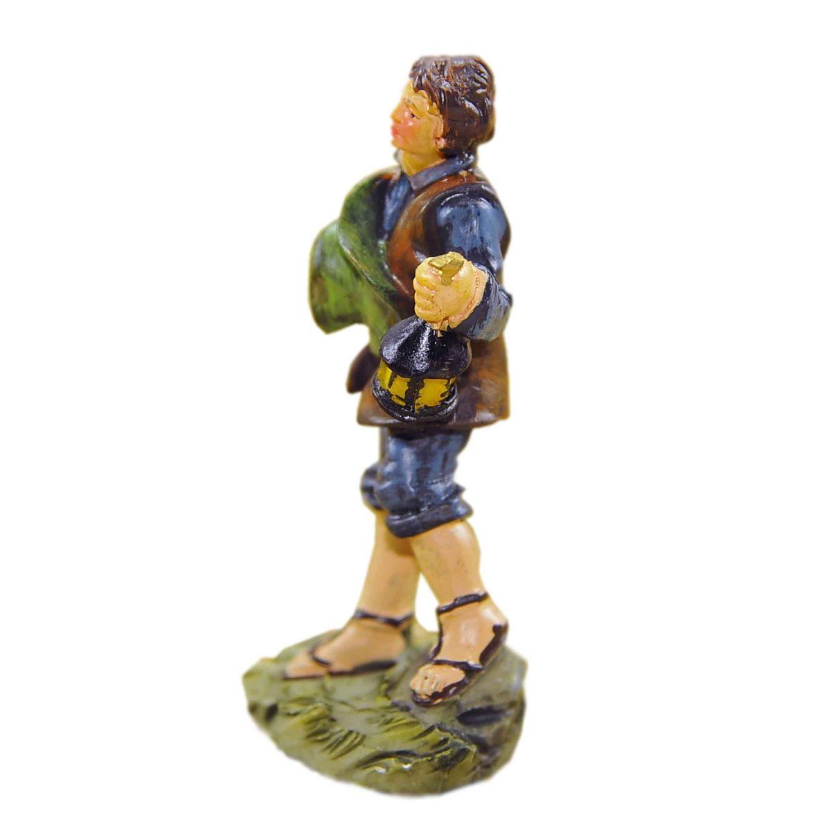 Statua cm.9 Lanternaio con Cappello | M2 Store