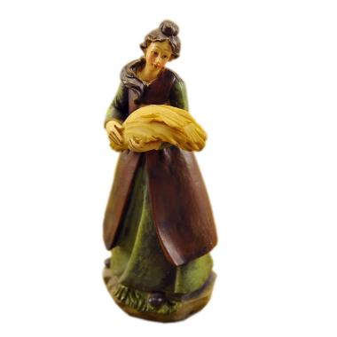 Statua cm.15 Donna con Verdura | M2 Store