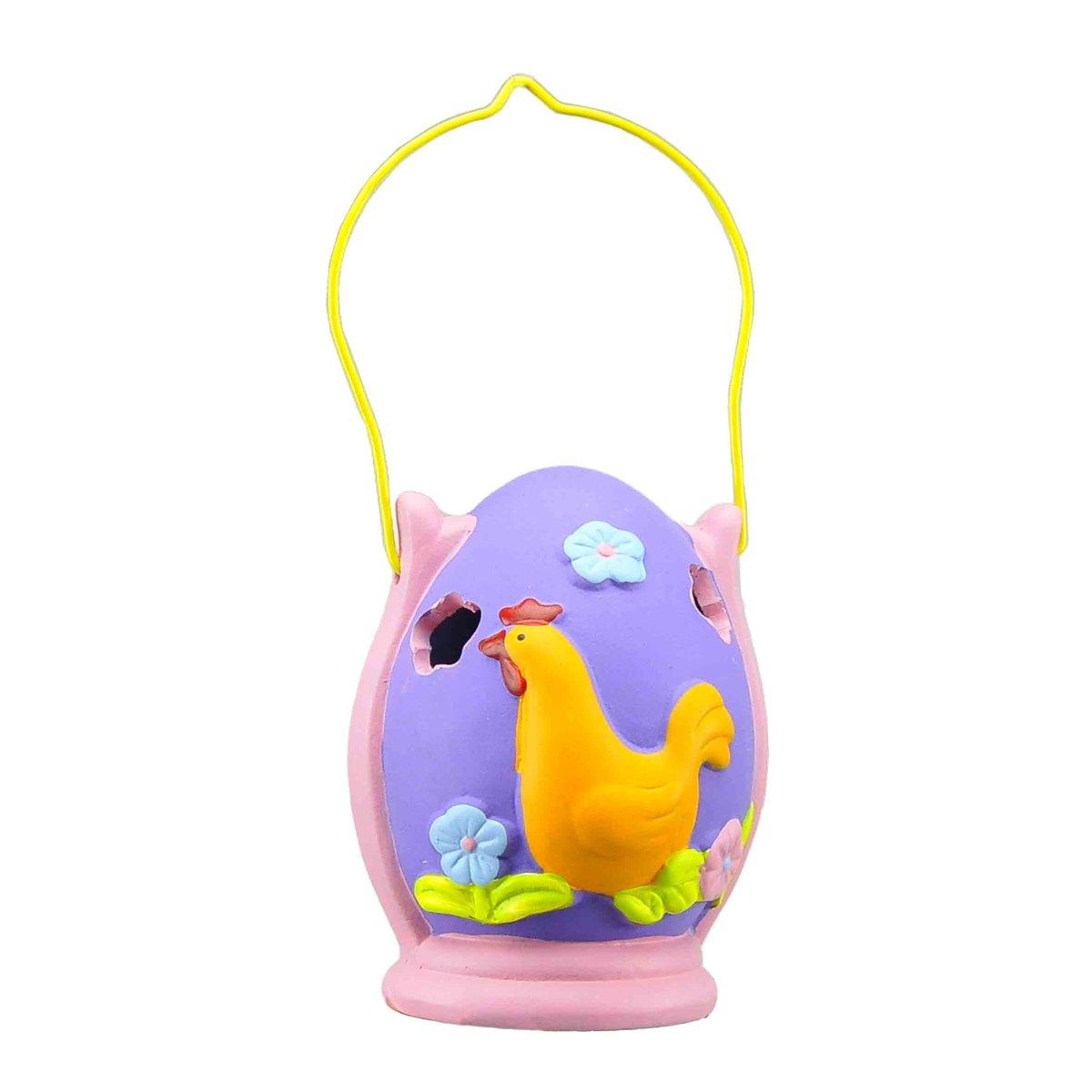 Lanterna Uova cm.h12 con Gallina | M2 Store