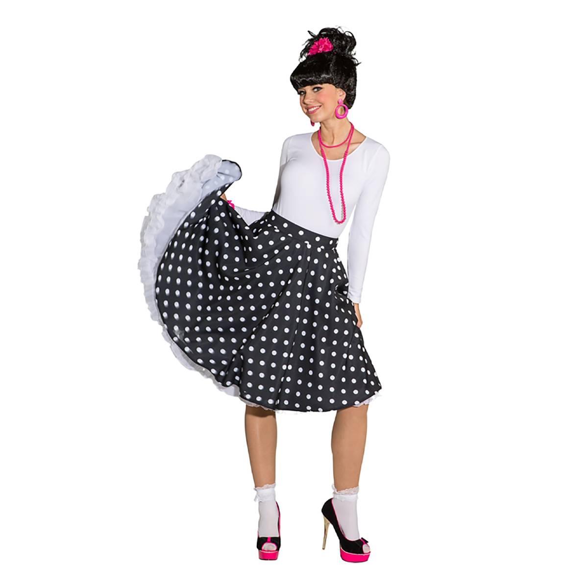 Gonna Pin Up Anni '50/'60 Nera a Pios |Orlob