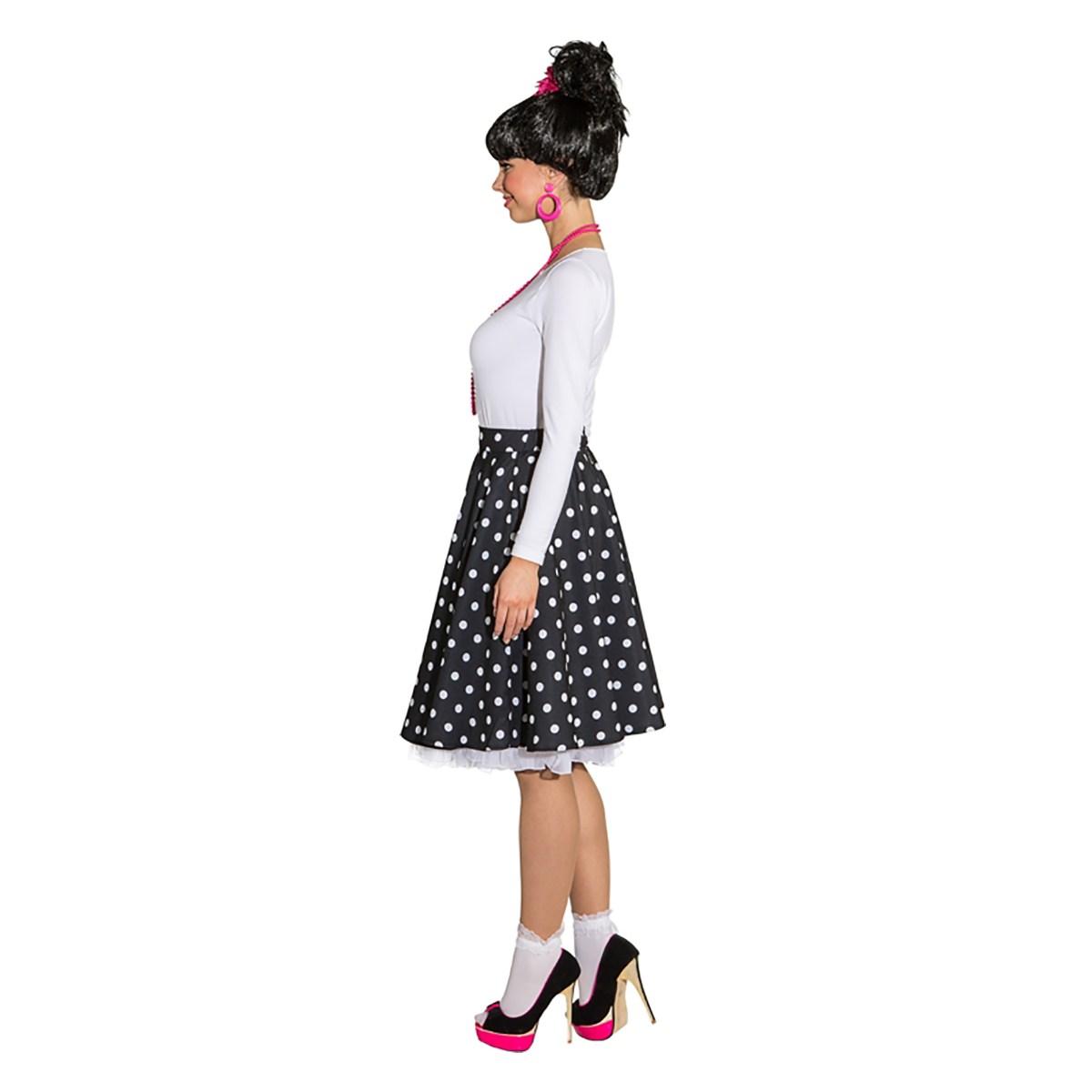 Gonna Pin Up Anni '50/'60 Nera a Pios |Orlob