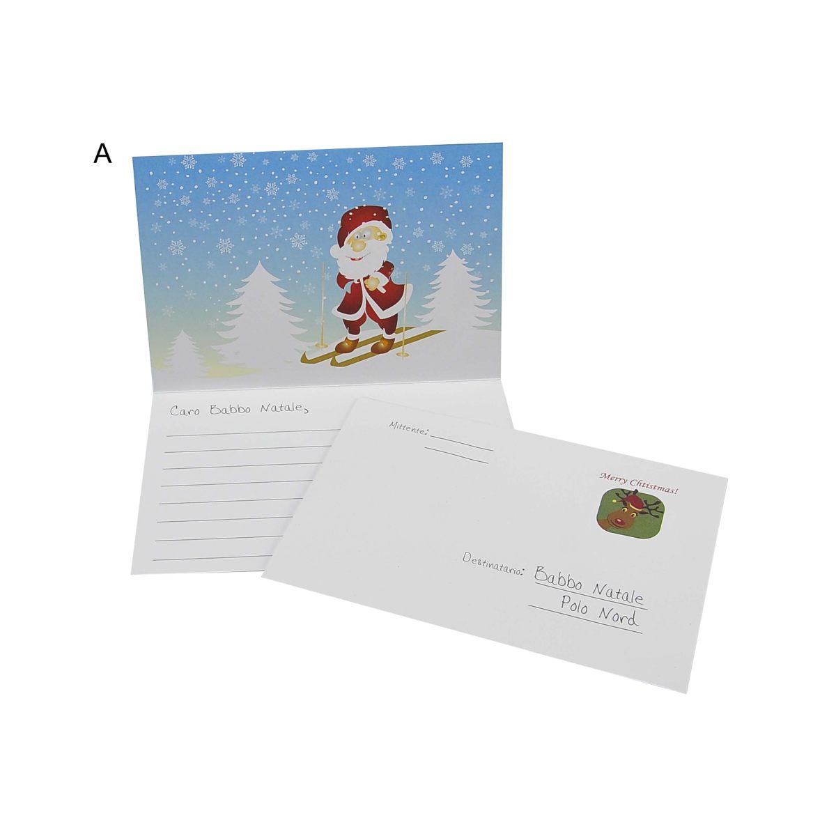 Lettera Babbo Natale con Busta 6 Modelli |M2 Store