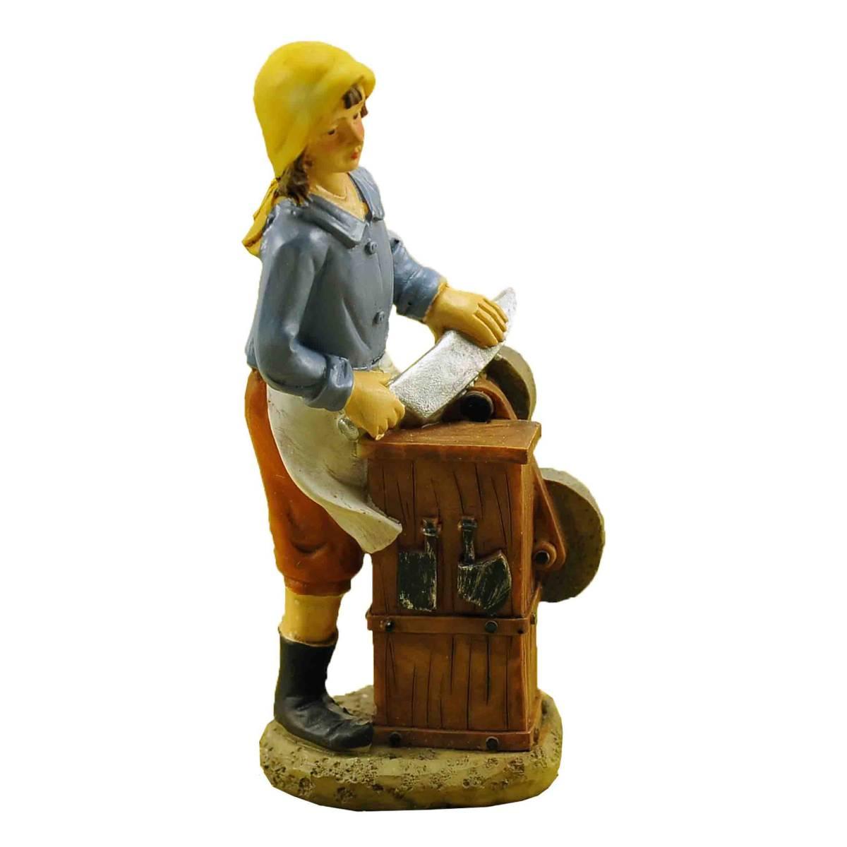 Statua cm.15 Arrotino con Banco | M2 Store