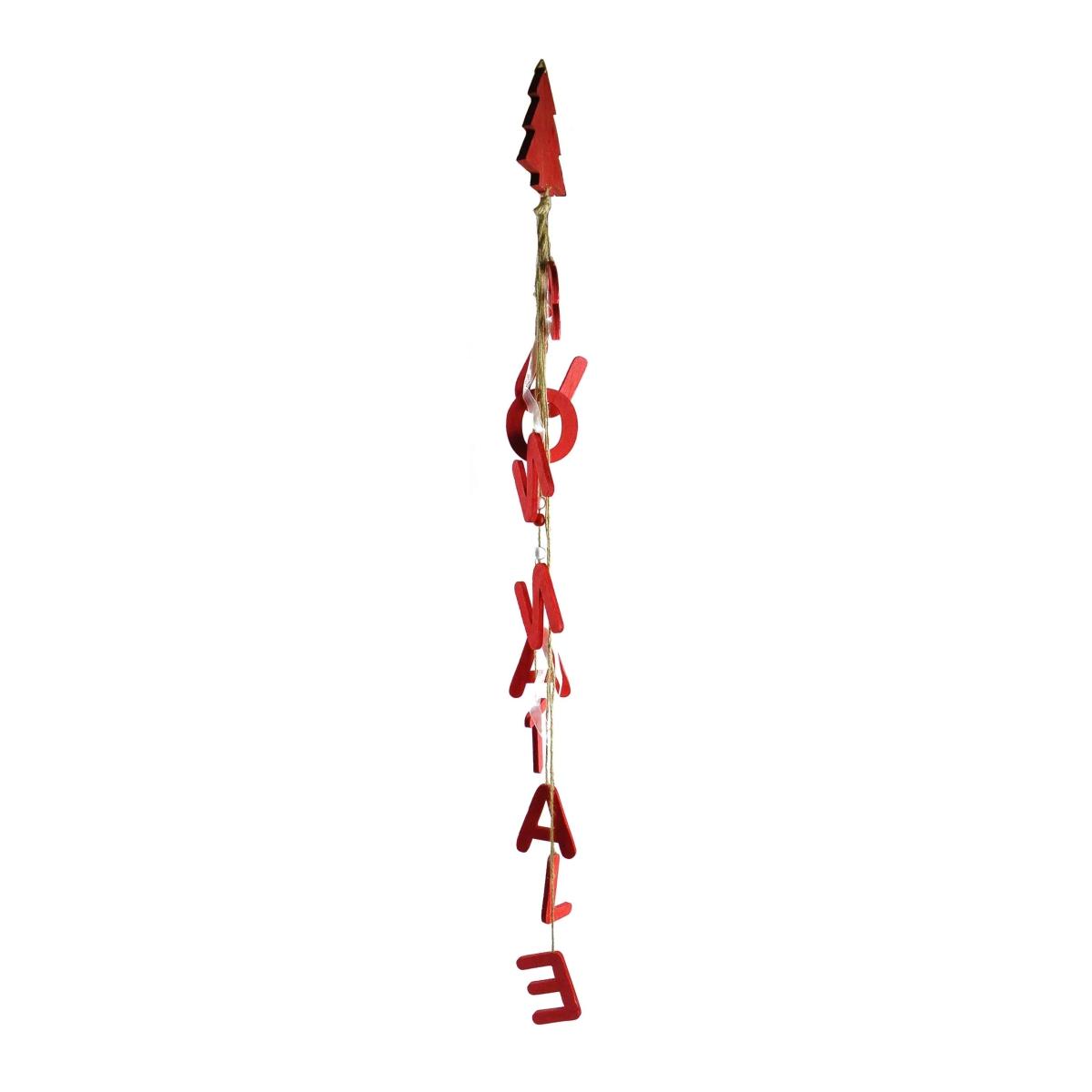 Fuoriporta Scritta Legno Rossa cm.h.100 |M2 Store