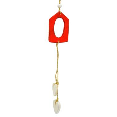 Decorazione Natalizia Legno Cassetta Rossa cm.6x25 |Inge's Glass