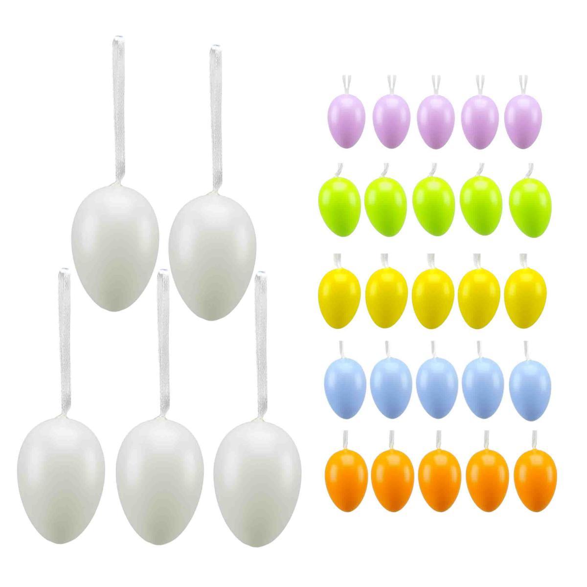 Uova pvc colori 6 colori assortiti Set 5 pz