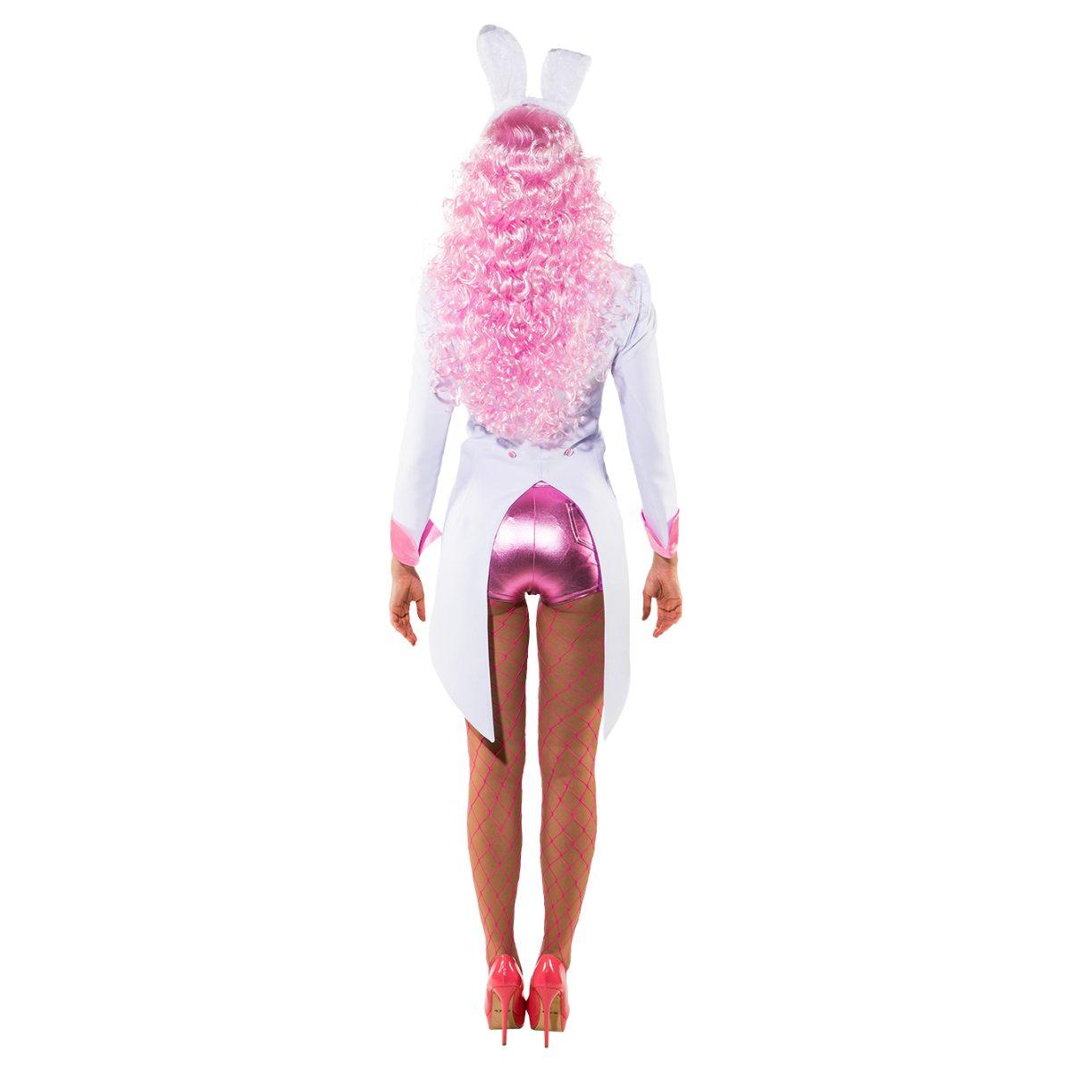Giacca Frac Bianco con Collo Rosa |Orlob