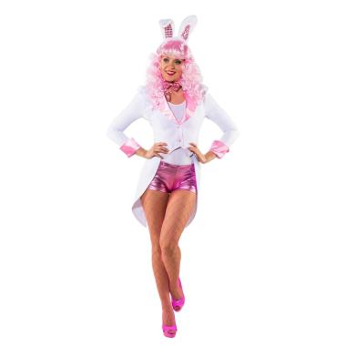 Giacca Frac Bianco con Collo Rosa |Orlob