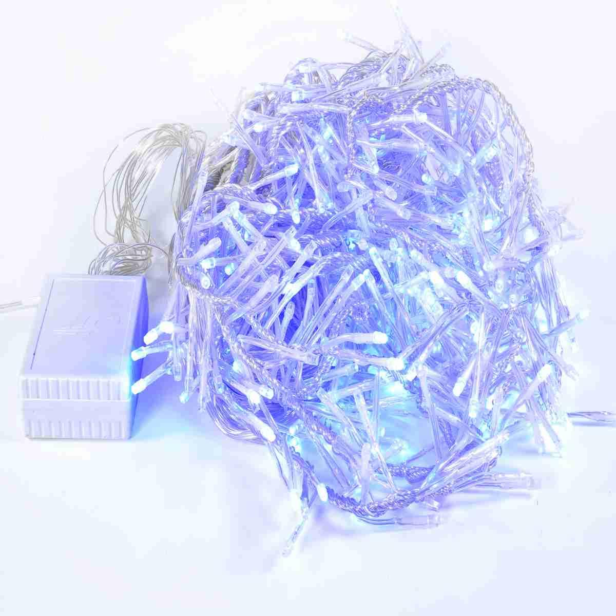 Luci Natale Tenda Esterno LED 640 Blu cm.280x85 |M2 Store