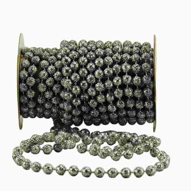 Catena Filo Perle Argento mm.Ø8 Glitter mt.5 |M2 Store