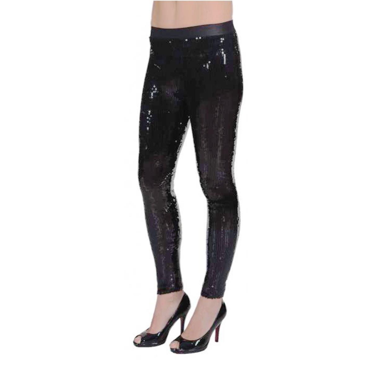 Leggins Nero Con Paillettes |Orlob