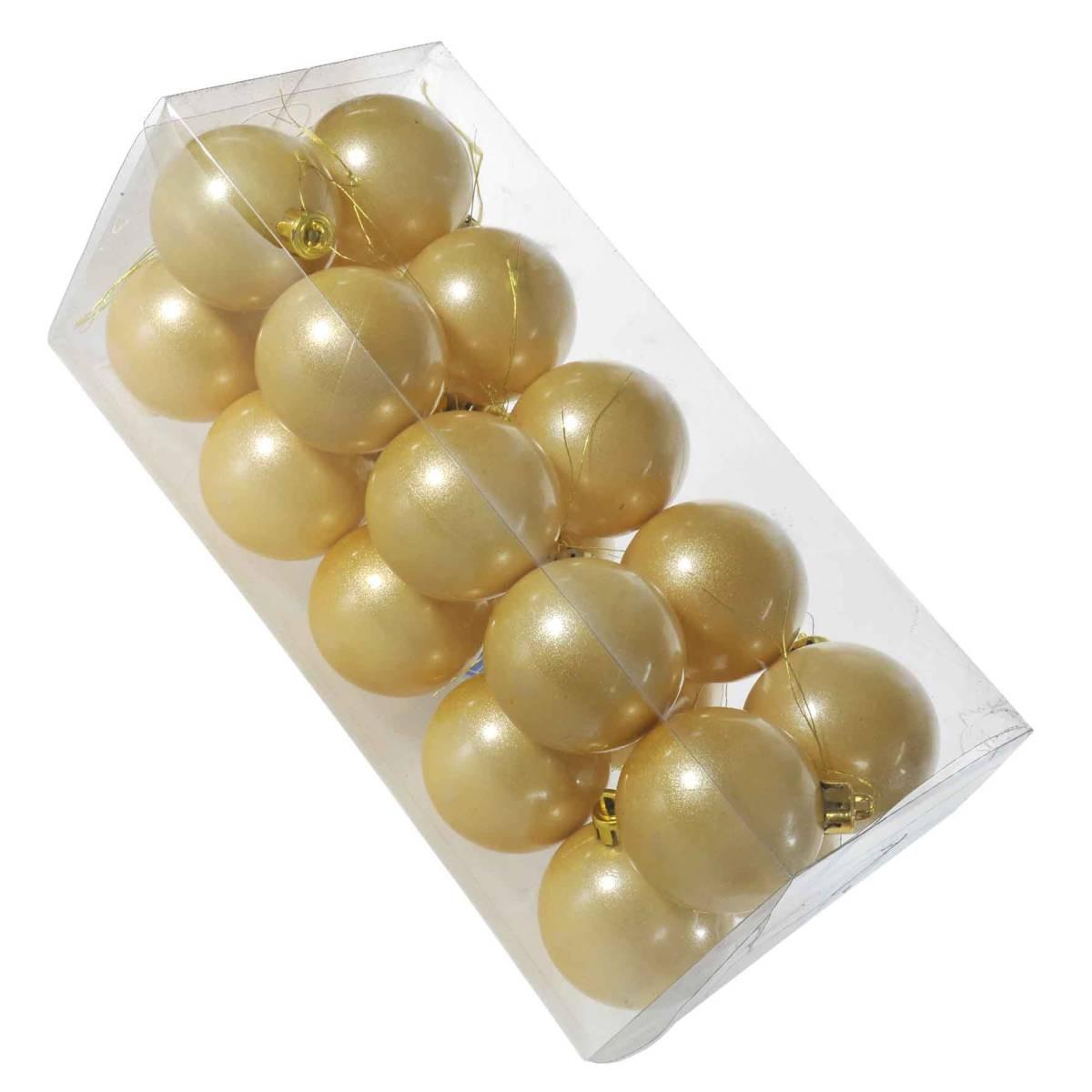 Pallina Natale cm.Ø6 Oro Mat Set pz.20 Box |M2 Store
