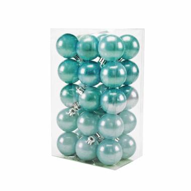 Pallina Natale cm.Ø5 Azzurre Perlate Set pz.30 Box |M2 Store