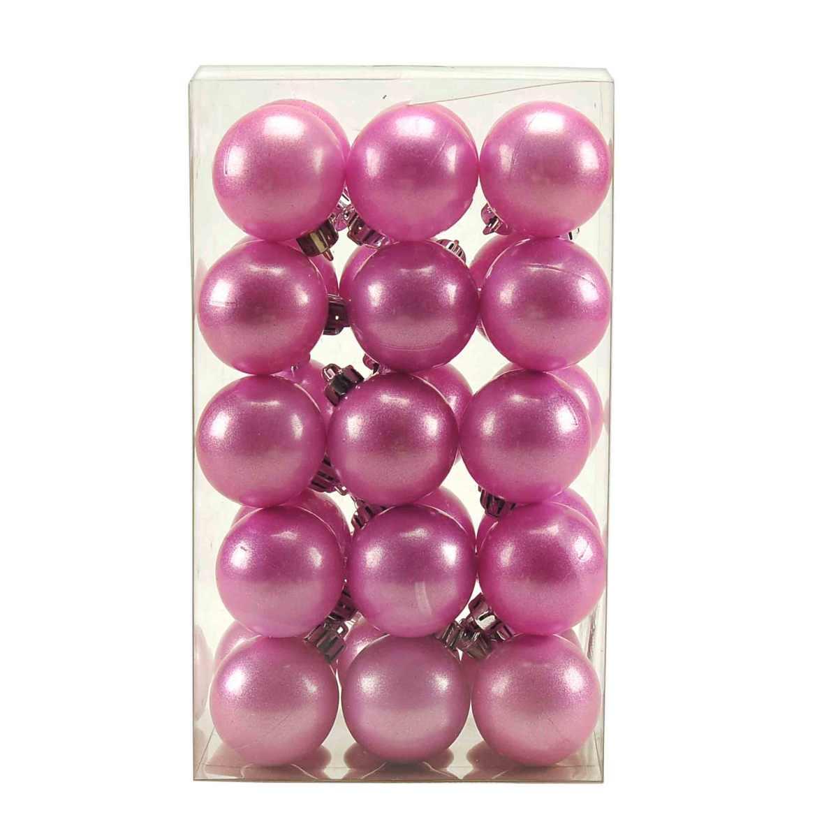 Pallina Natale cm.Ø5 Rosa Mat Set pz.30 Box |M2 Store