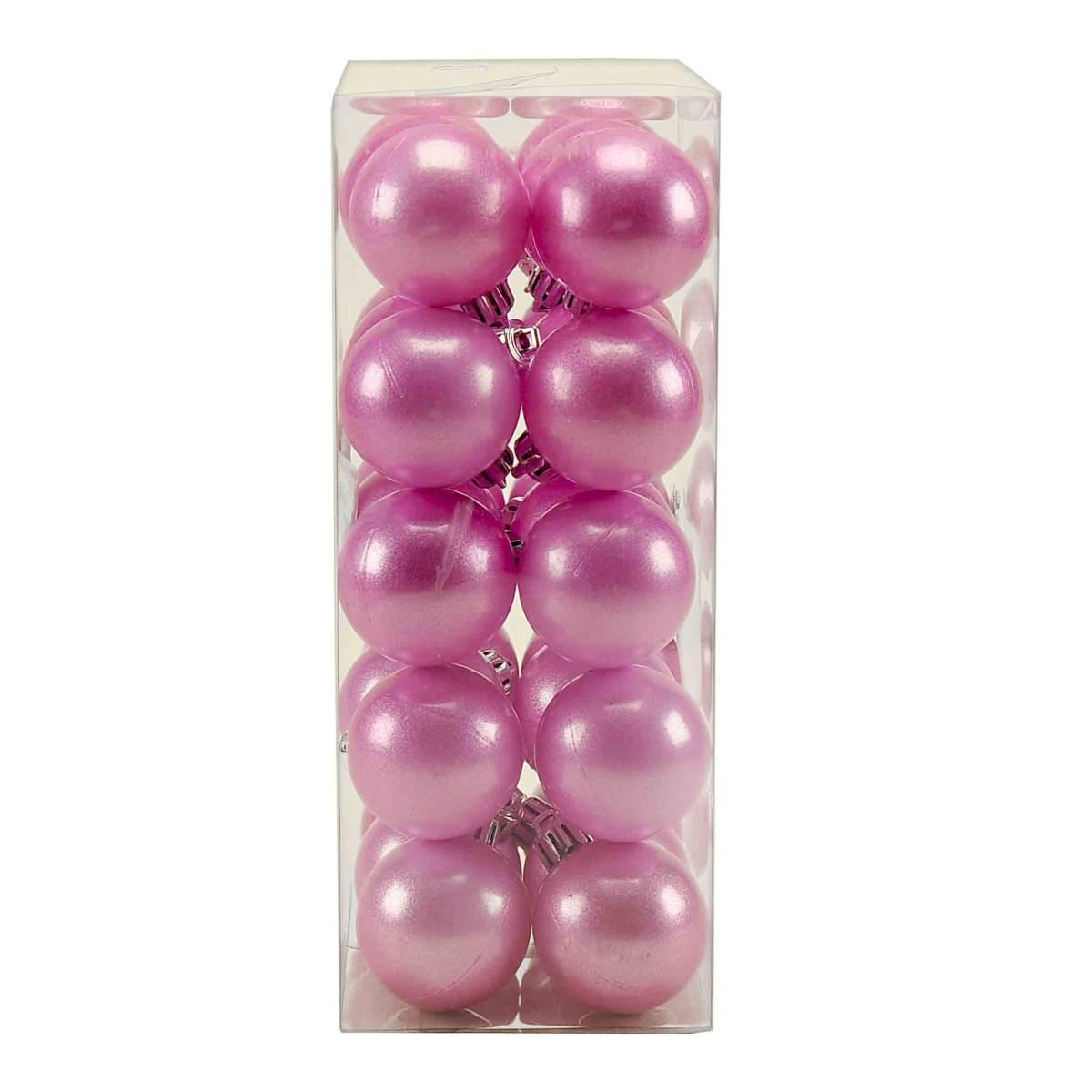 Pallina Natale cm.Ø5 Rosa Mat Set pz.30 Box |M2 Store
