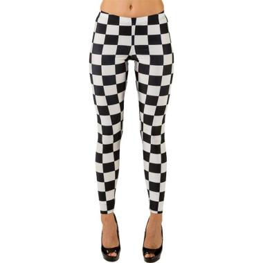 Leggins Quadri Nere E Bianchi |Orlob