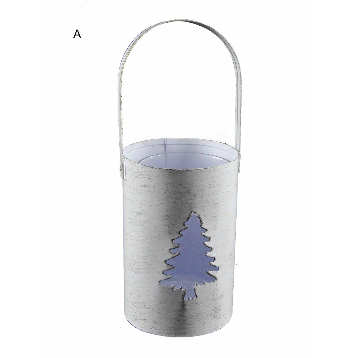 Portacandela Natale Secchiello 3 Modelli cm.9x14 |M2 Store