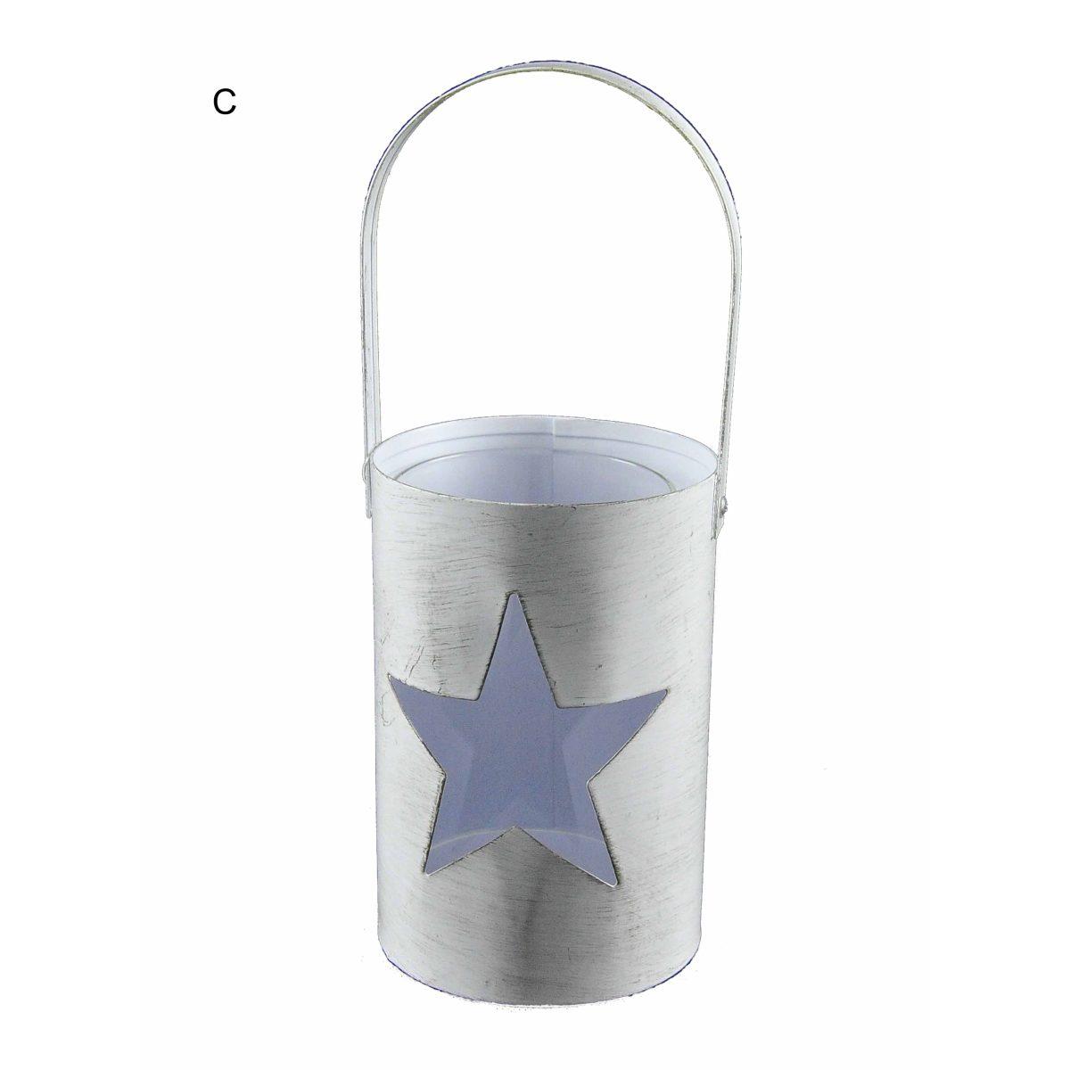 Portacandela Natale Secchiello 3 Modelli cm.9x14 |M2 Store