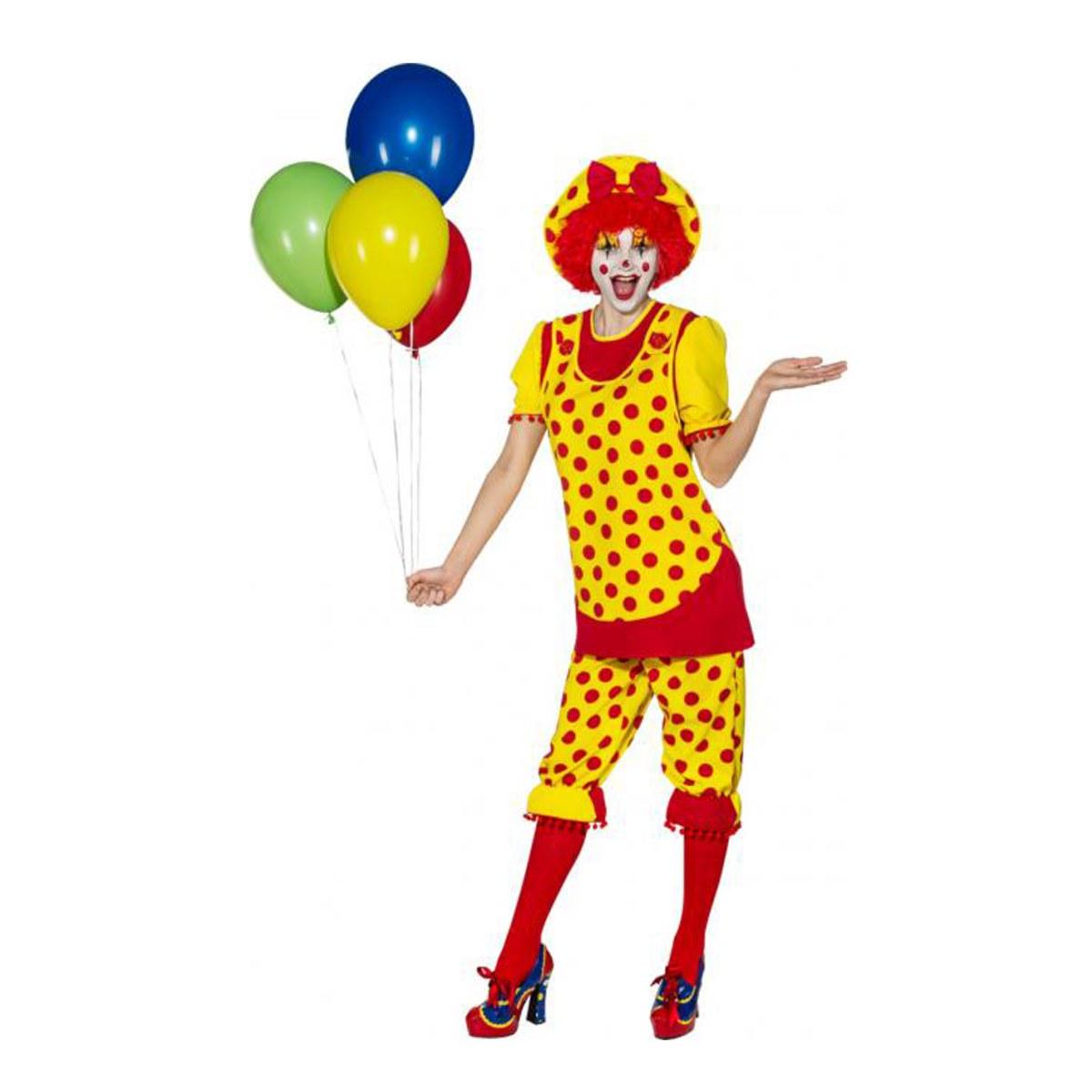 Costume Clown Clown Giallo Rosso |Widmann