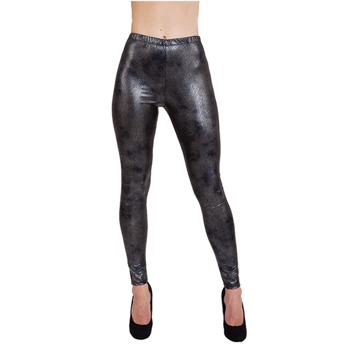Leggins Squame Di Serpente Nero |Orlob