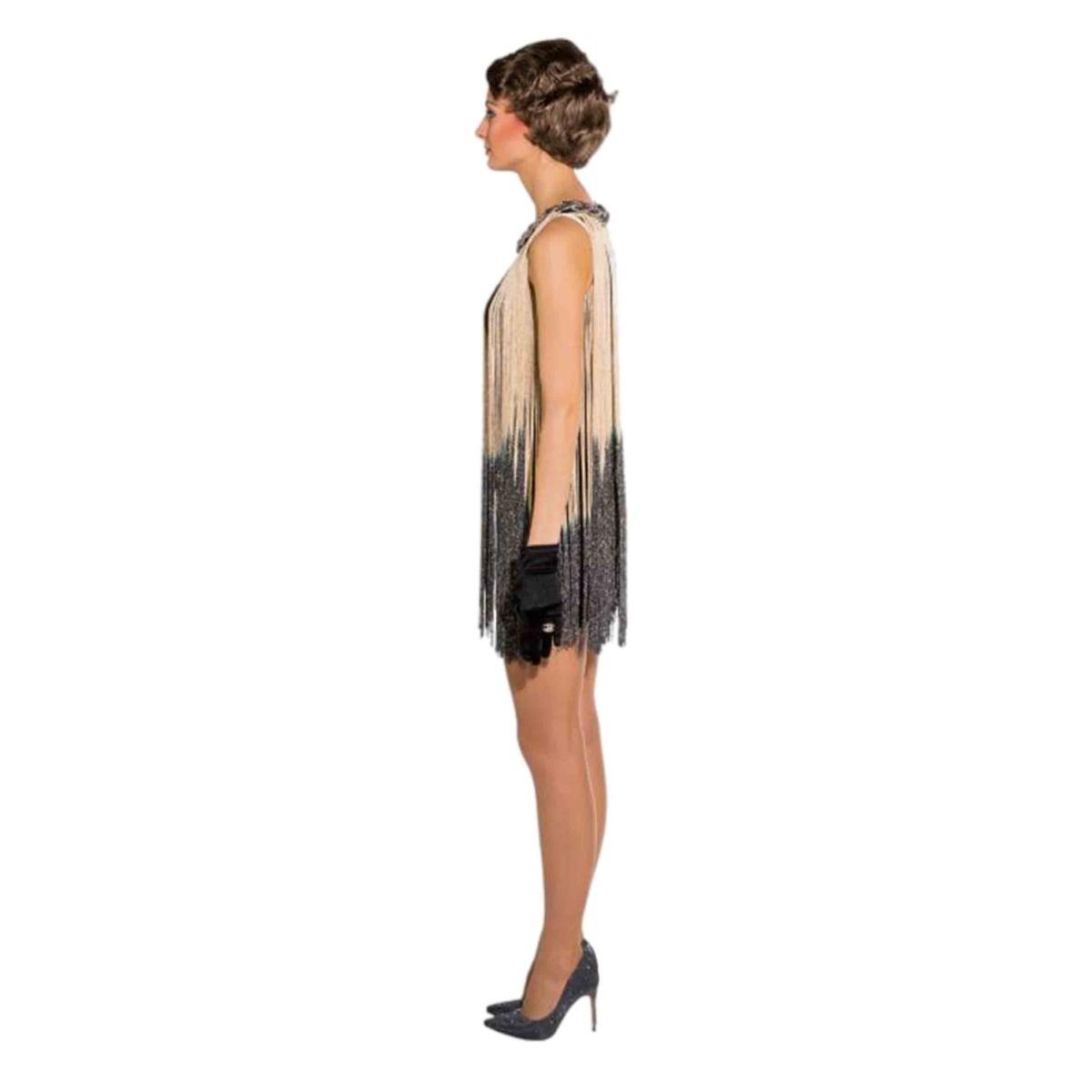 Costume Charleston Nero con Frange |Orlob