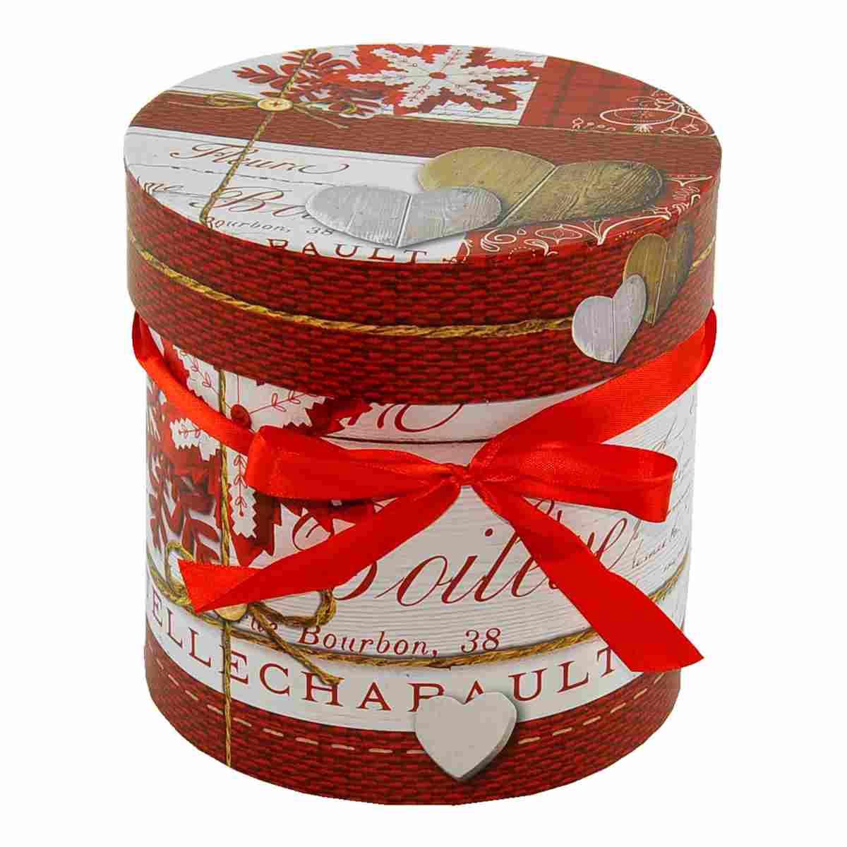 Scatola Natale Tonda con Fiocco cm.Ø18xh18 |M2 Store