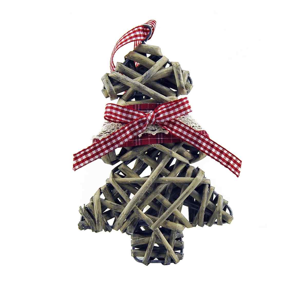 Decorazione Natalizia Alberello Legno con Decor. cm.18 |M2 Store