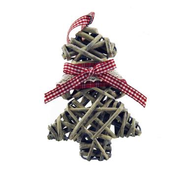 Decorazione Natalizia Alberello Legno con Decor. cm.18 |M2 Store
