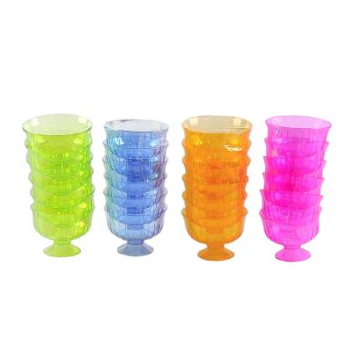 Coppetta Crystal Pvc cm.10xh7 Set pz.6 4Colori |M2 Store