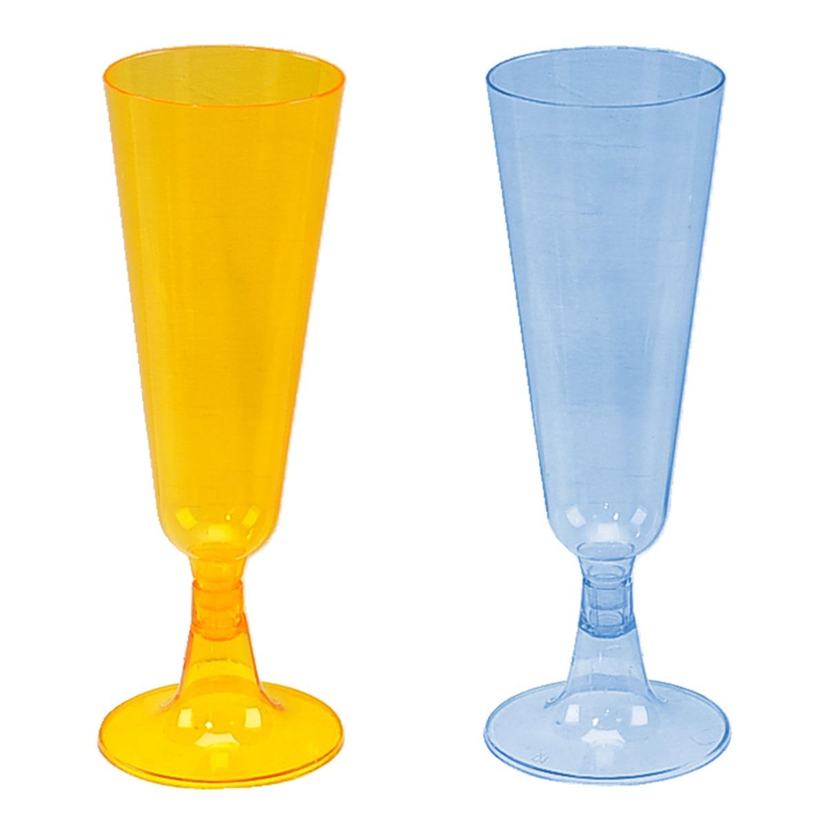 Bicchiere Pl Flute 4 Colori Set pz.6 |M2 Store
