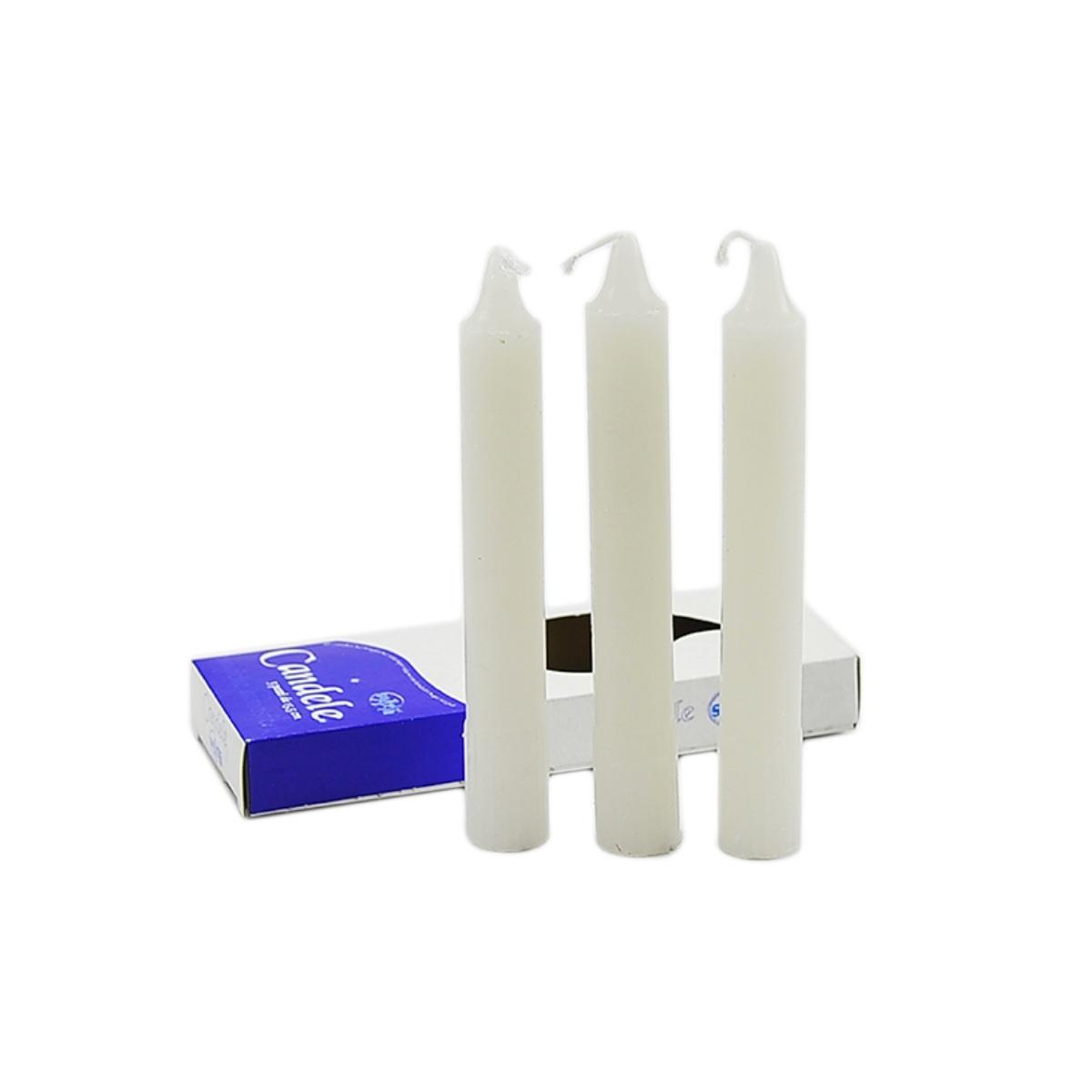 Candela h16 cm. Bianca Eco pz.3 | M2 Store