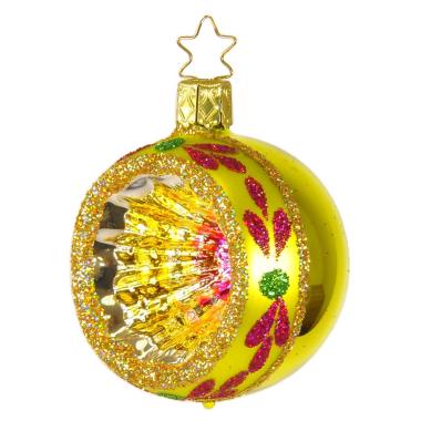 Pallina Natale Vetro Collezione cm.Ø6 Verde/Multi |Inge's Glass