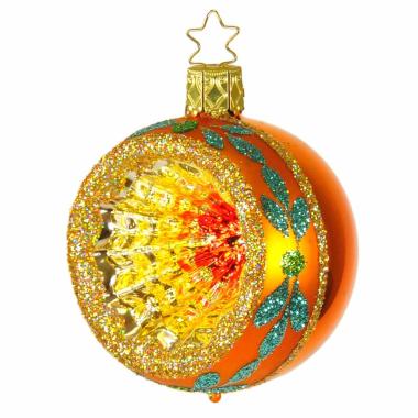 Pallina Natale Vetro Collezione cm.Ø4 Verde Multi |Inge's Glass