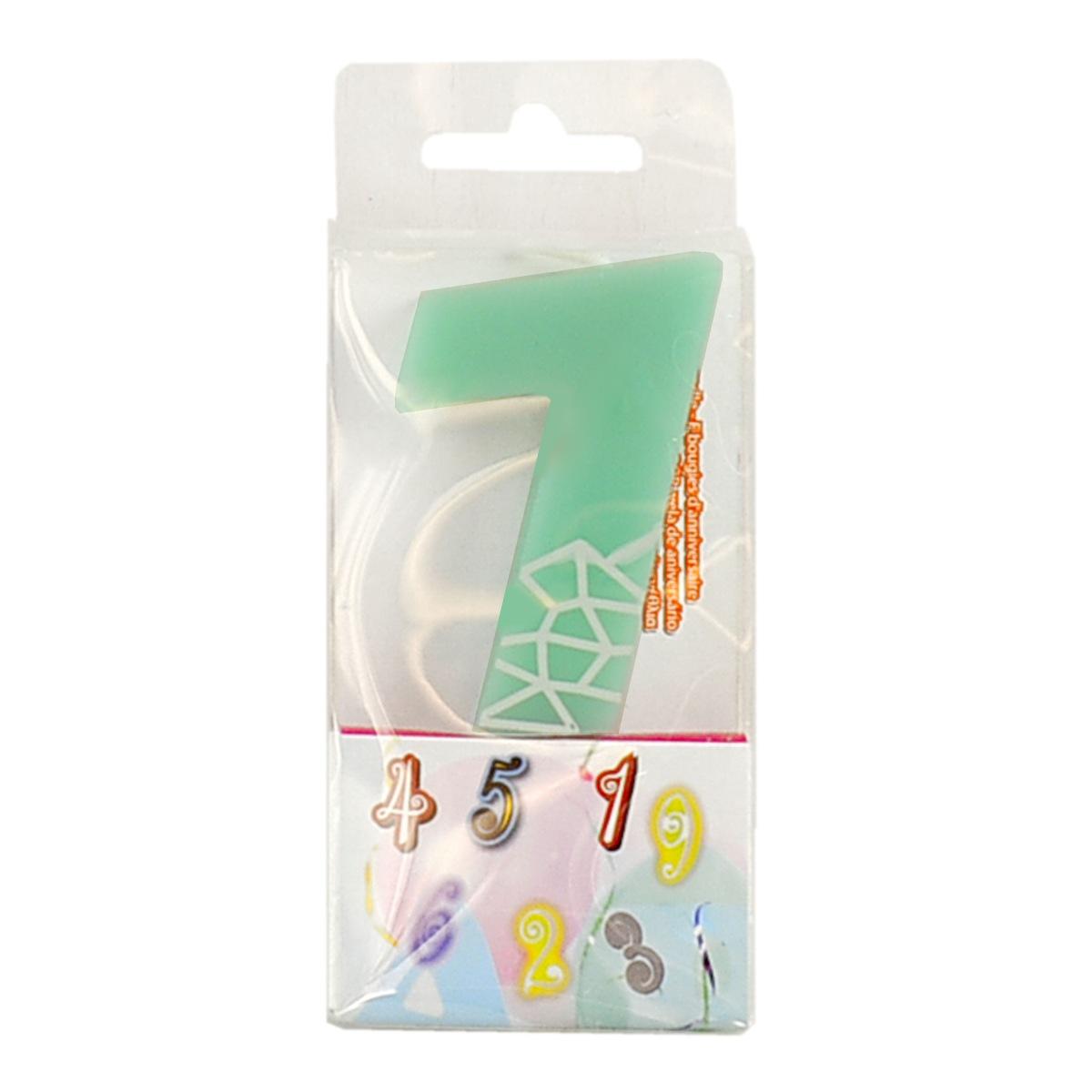 Candelina Compleanno N.7 Verde |M2 Store