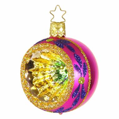 Pallina Natale Vetro Collezione cm.Ø6 Rosa Multi |Inge's Glass