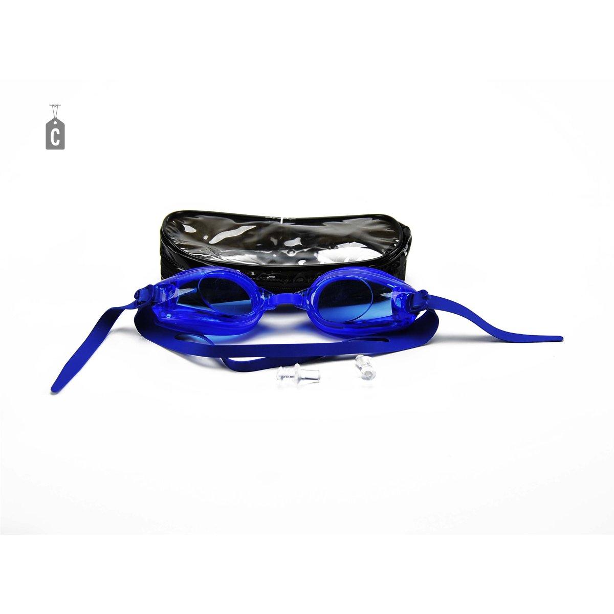 Occhiali Nuoto Silicone con Tappi e Custodia 3 Colori | M2 Store