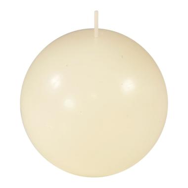 Candela cm.Ø8 Sfera Bianca Pillar |M2 Store