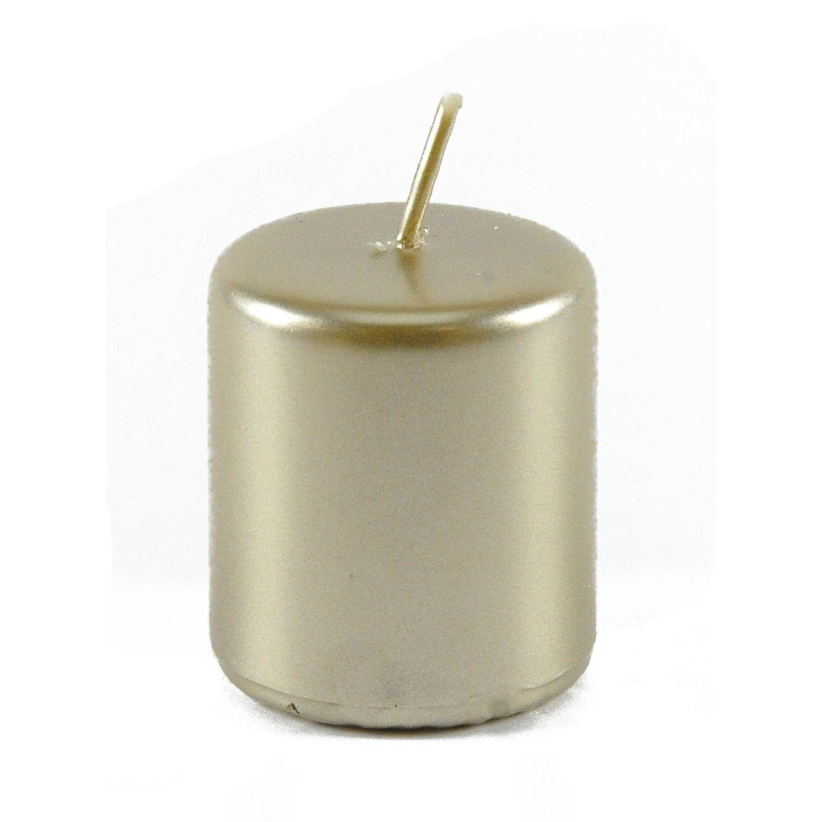 Candela cm.Ø5x5,5 Cilindro Champagne Pillar |M2 Store