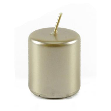 Candela cm.Ø5x5,5 Cilindro Champagne Pillar |M2 Store