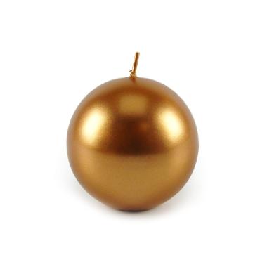 Candela cm.Ø8 Sfera Bronzo Pillar |M2 Store