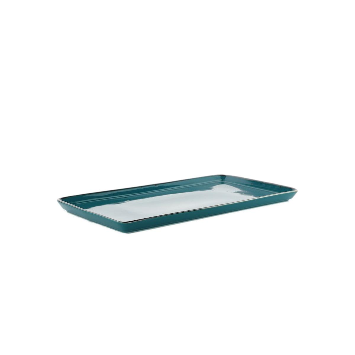 Vassoio Porcellana Weissestal Rett Blu G 38x21 | Weissestal