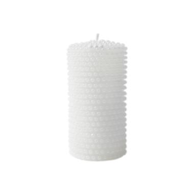 Candela Natale Bianca Borchiata cm.7xh15 |Silani