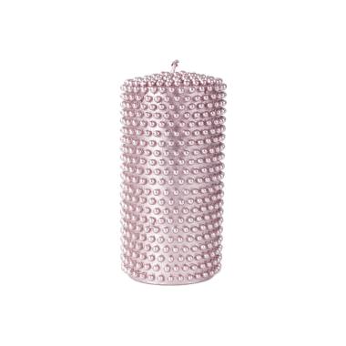 Candela Natale Rosa Borchiata cm.7xh15 |Silani